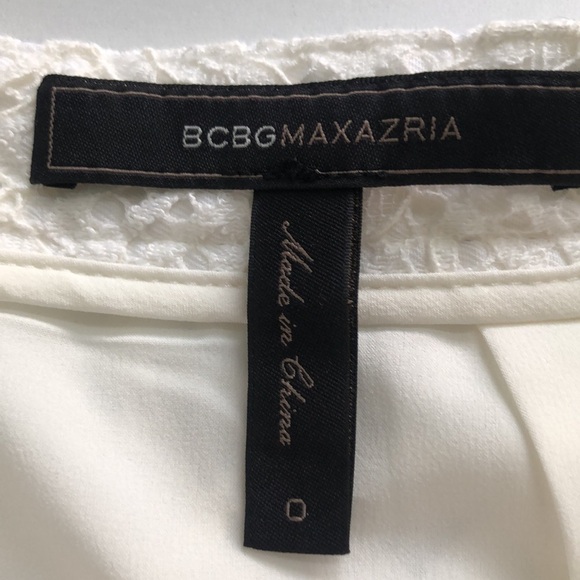 BCBGMaxAzria Harper Off White Lace Boho Button Maxi Skirt Size 0 - Picture 10 of 14